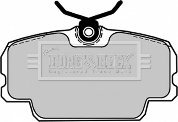 Borg & Beck BBP1084 - Гальмівні колодки, дискові гальма autozip.com.ua