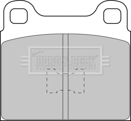 Borg & Beck BBP1085 - Гальмівні колодки, дискові гальма autozip.com.ua