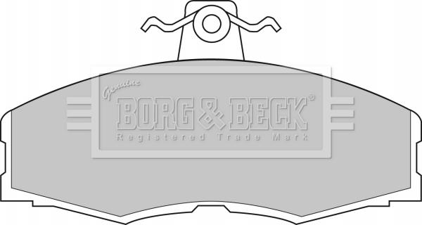 Borg & Beck BBP1080 - Гальмівні колодки, дискові гальма autozip.com.ua