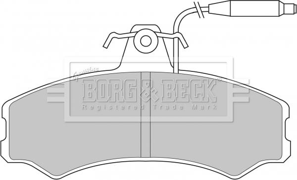 Borg & Beck BBP1082 - Гальмівні колодки, дискові гальма autozip.com.ua