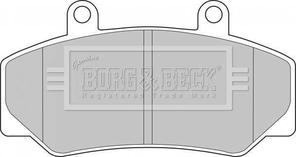 Borg & Beck BBP1087 - Гальмівні колодки, дискові гальма autozip.com.ua