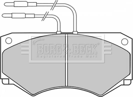 Borg & Beck BBP1039 - Гальмівні колодки, дискові гальма autozip.com.ua