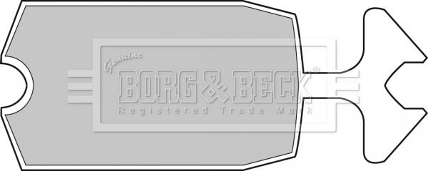Borg & Beck BBP1034 - Гальмівні колодки, дискові гальма autozip.com.ua