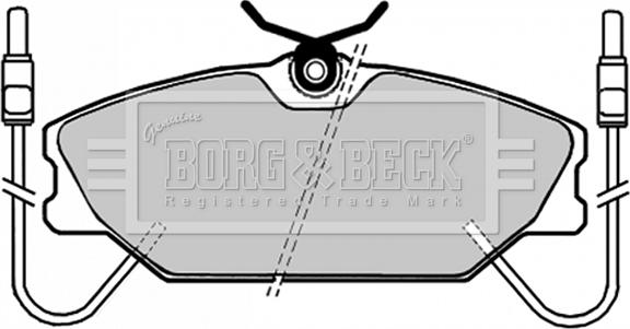 Borg & Beck BBP1035 - Гальмівні колодки, дискові гальма autozip.com.ua