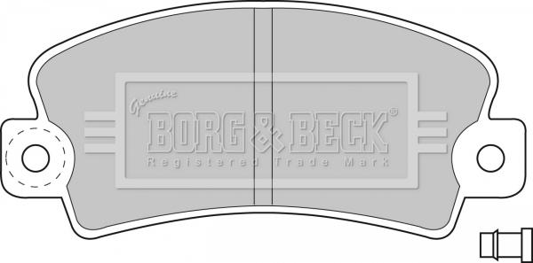 Borg & Beck BBP1036 - Гальмівні колодки, дискові гальма autozip.com.ua