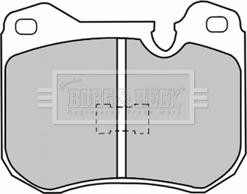 Borg & Beck BBP1030 - Гальмівні колодки, дискові гальма autozip.com.ua