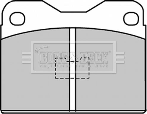 Borg & Beck BBP1033 - Гальмівні колодки, дискові гальма autozip.com.ua