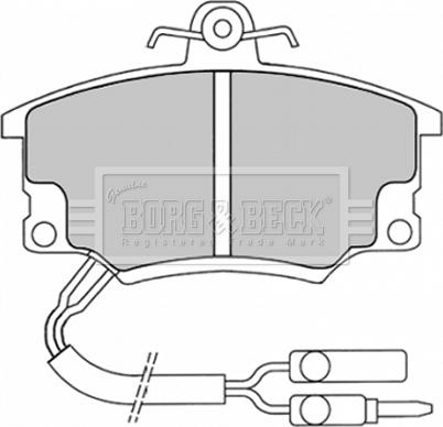 Borg & Beck BBP1037 - Гальмівні колодки, дискові гальма autozip.com.ua