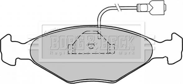 Borg & Beck BBP1029 - Гальмівні колодки, дискові гальма autozip.com.ua