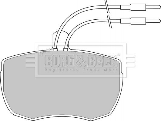 Borg & Beck BBP1024 - Гальмівні колодки, дискові гальма autozip.com.ua