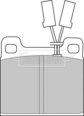 Borg & Beck BBP1025 - Гальмівні колодки, дискові гальма autozip.com.ua