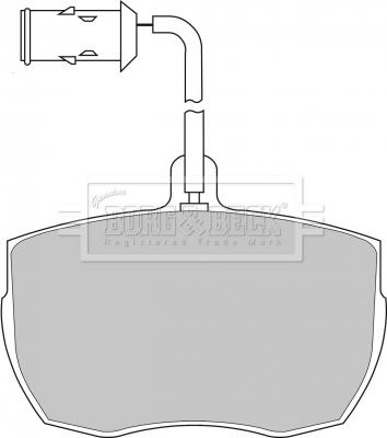 Borg & Beck BBP1026 - Гальмівні колодки, дискові гальма autozip.com.ua