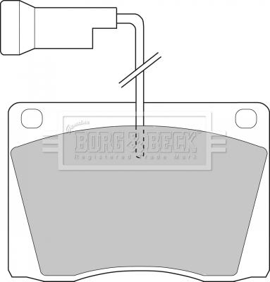 Borg & Beck BBP1021 - Гальмівні колодки, дискові гальма autozip.com.ua