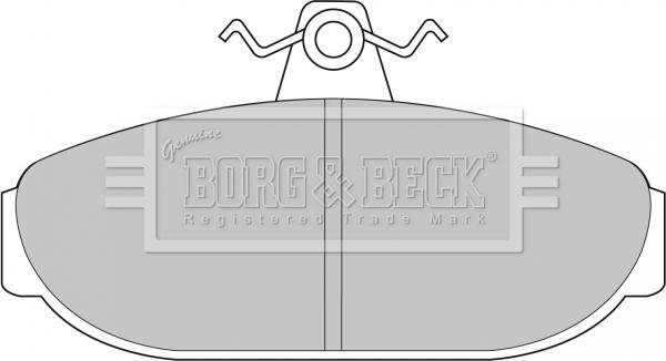 Borg & Beck BBP1079 - Гальмівні колодки, дискові гальма autozip.com.ua