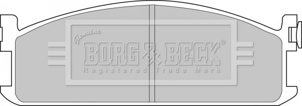 Borg & Beck BBP1075 - Гальмівні колодки, дискові гальма autozip.com.ua