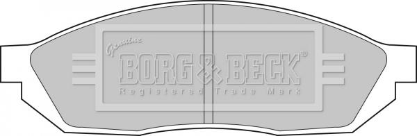 Borg & Beck BBP1071 - Гальмівні колодки, дискові гальма autozip.com.ua