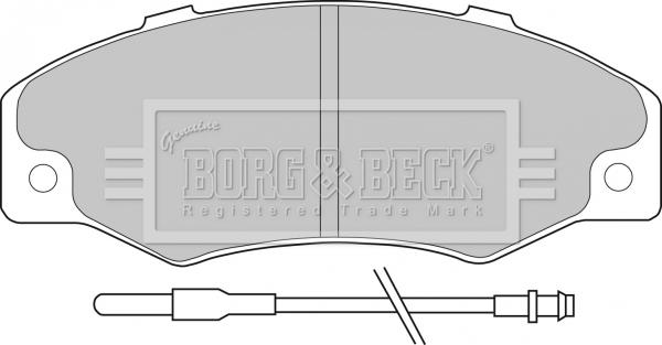 Borg & Beck BBP1078 - Гальмівні колодки, дискові гальма autozip.com.ua