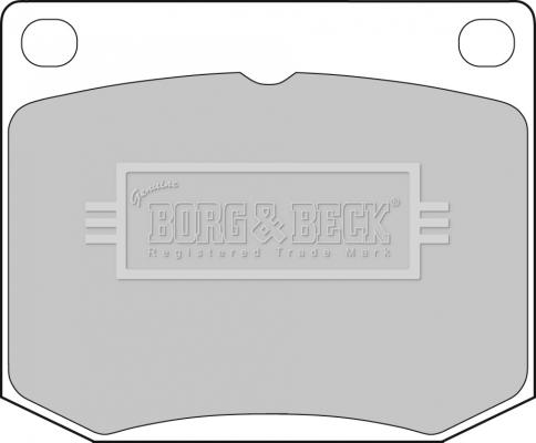 Borg & Beck BBP1072 - Гальмівні колодки, дискові гальма autozip.com.ua