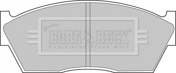 Borg & Beck BBP1077 - Гальмівні колодки, дискові гальма autozip.com.ua