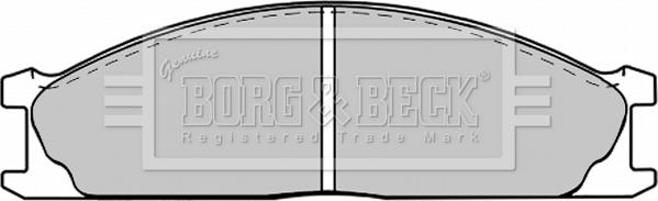 Borg & Beck BBP1195 - Гальмівні колодки, дискові гальма autozip.com.ua