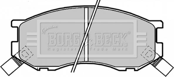 Borg & Beck BBP1190 - Гальмівні колодки, дискові гальма autozip.com.ua