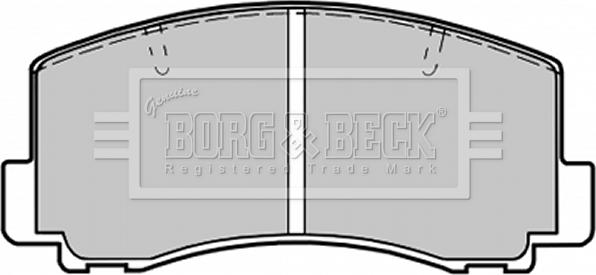 Borg & Beck BBP1198 - Гальмівні колодки, дискові гальма autozip.com.ua