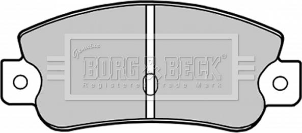 Borg & Beck BBP1193 - Гальмівні колодки, дискові гальма autozip.com.ua