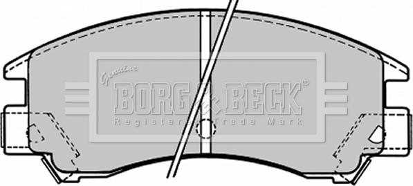 Borg & Beck BBP1148 - Гальмівні колодки, дискові гальма autozip.com.ua