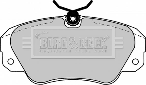 Borg & Beck BBP1143 - Гальмівні колодки, дискові гальма autozip.com.ua
