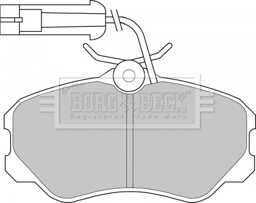 Borg & Beck BBP1142 - Гальмівні колодки, дискові гальма autozip.com.ua