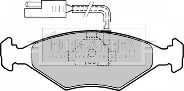 Borg & Beck BBP1147 - Гальмівні колодки, дискові гальма autozip.com.ua