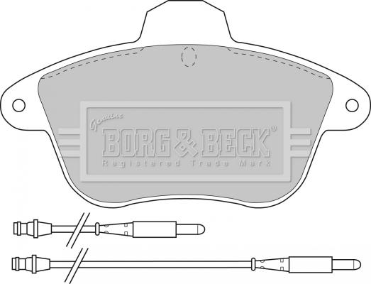Borg & Beck BBP1159 - Гальмівні колодки, дискові гальма autozip.com.ua