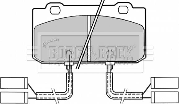 Borg & Beck BBP1154 - Гальмівні колодки, дискові гальма autozip.com.ua