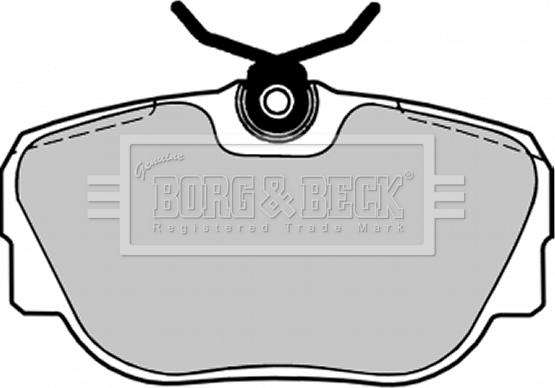 Borg & Beck BBP1155 - Гальмівні колодки, дискові гальма autozip.com.ua