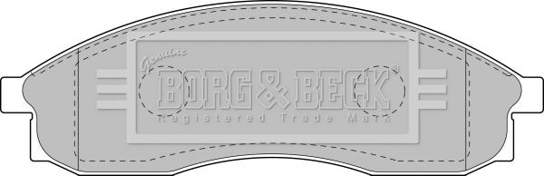 Borg & Beck BBP1151 - Гальмівні колодки, дискові гальма autozip.com.ua