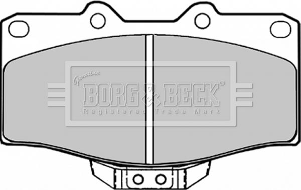 Borg & Beck BBP1152 - Гальмівні колодки, дискові гальма autozip.com.ua