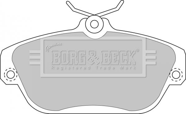 Borg & Beck BBP1157 - Гальмівні колодки, дискові гальма autozip.com.ua