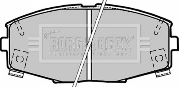 Borg & Beck BBP1164 - Гальмівні колодки, дискові гальма autozip.com.ua