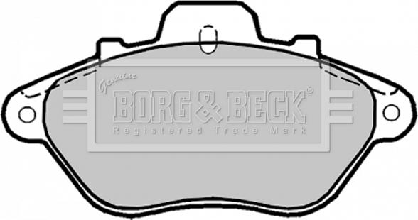 Borg & Beck BBP1165 - Гальмівні колодки, дискові гальма autozip.com.ua