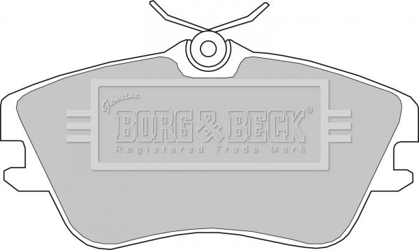 Borg & Beck BBP1160 - Гальмівні колодки, дискові гальма autozip.com.ua
