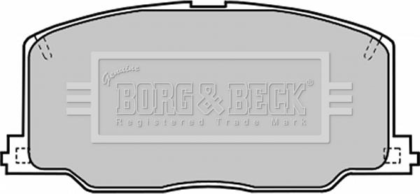 Borg & Beck BBP1168 - Гальмівні колодки, дискові гальма autozip.com.ua
