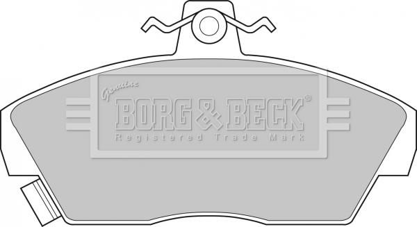 Borg & Beck BBP1109 - Гальмівні колодки, дискові гальма autozip.com.ua