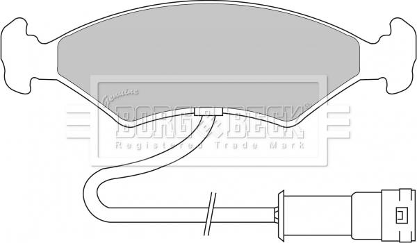 Borg & Beck BBP1104 - Гальмівні колодки, дискові гальма autozip.com.ua