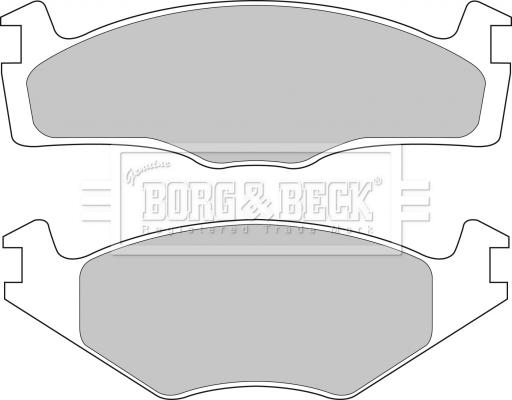 Borg & Beck BBP1101 - Гальмівні колодки, дискові гальма autozip.com.ua