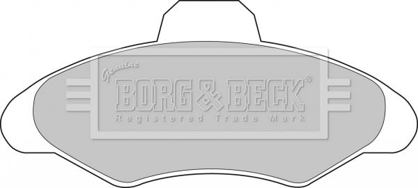 Borg & Beck BBP1116 - Гальмівні колодки, дискові гальма autozip.com.ua