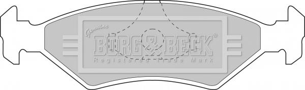 Borg & Beck BBP1118 - Гальмівні колодки, дискові гальма autozip.com.ua