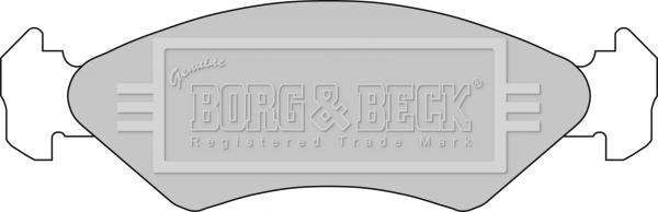 Borg & Beck BBP1112 - Гальмівні колодки, дискові гальма autozip.com.ua