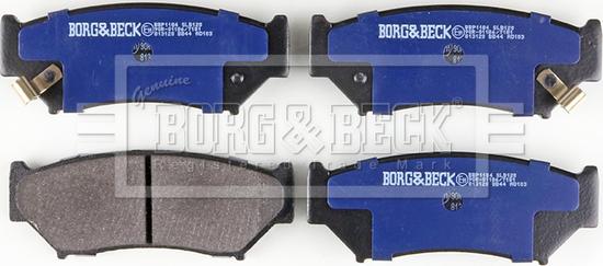Borg & Beck BBP1184 - Гальмівні колодки, дискові гальма autozip.com.ua