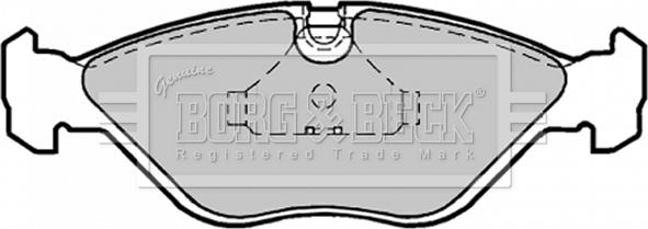 Borg & Beck BBP1186 - Гальмівні колодки, дискові гальма autozip.com.ua