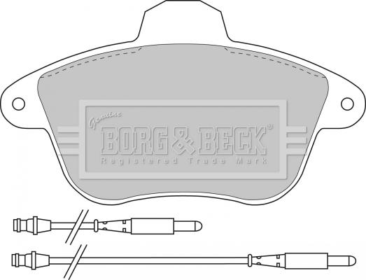 Borg & Beck BBP1182 - Гальмівні колодки, дискові гальма autozip.com.ua